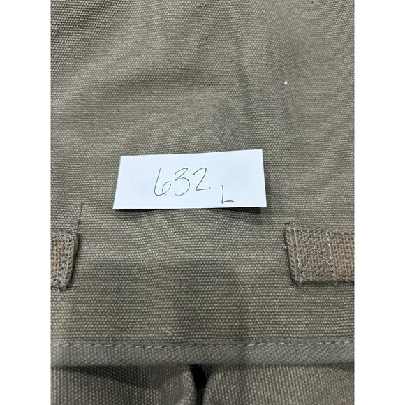 Heavy Duty Canvas Shoulder Messenger Bag Cotton Storage Green Adjustable Strap - Picture 10 of 11